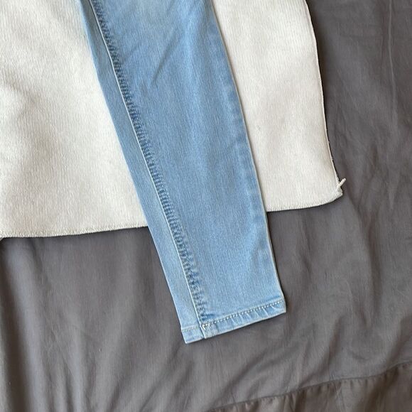 Wallflower light blue jeans skinny jeans double buttons women’s size 3 - Picture 2 of 7